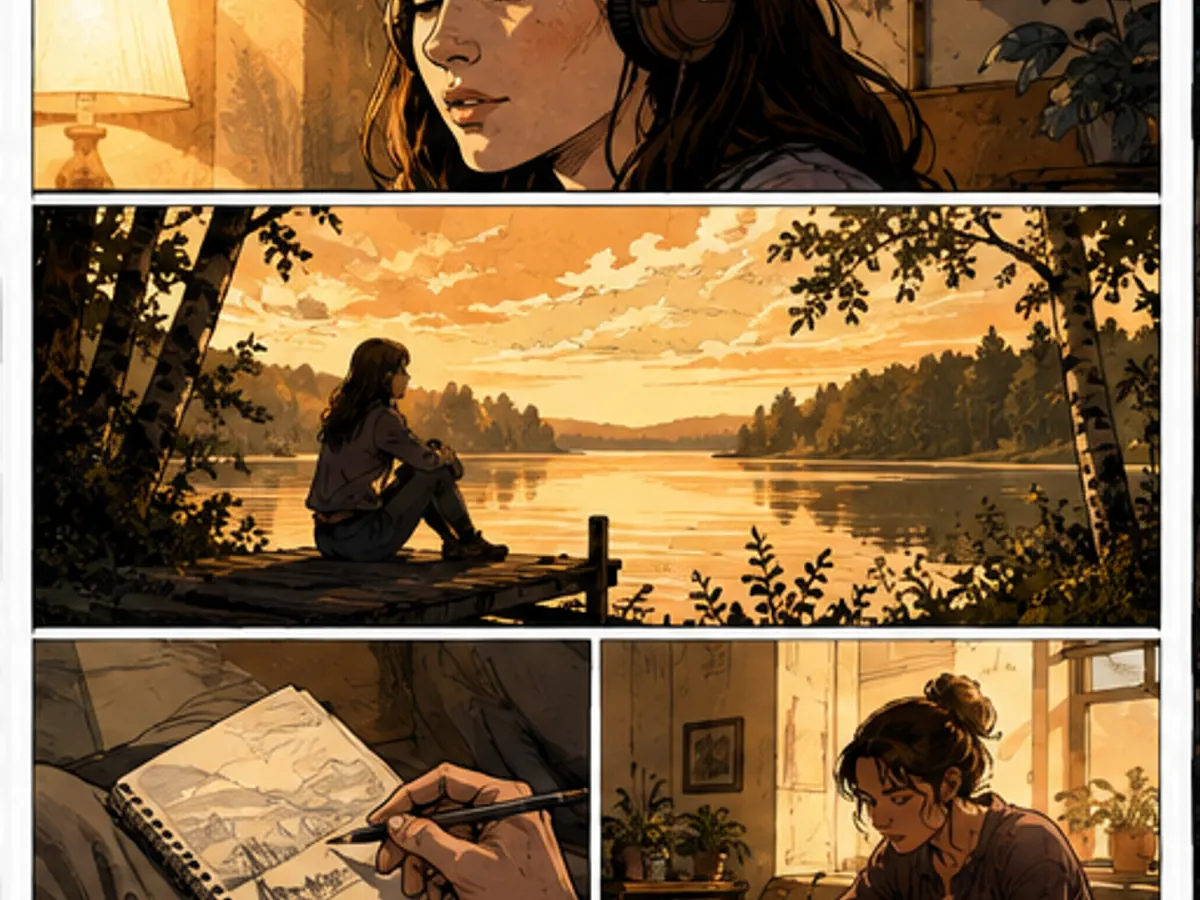 Listener and lakeside memory adapted into comic beats